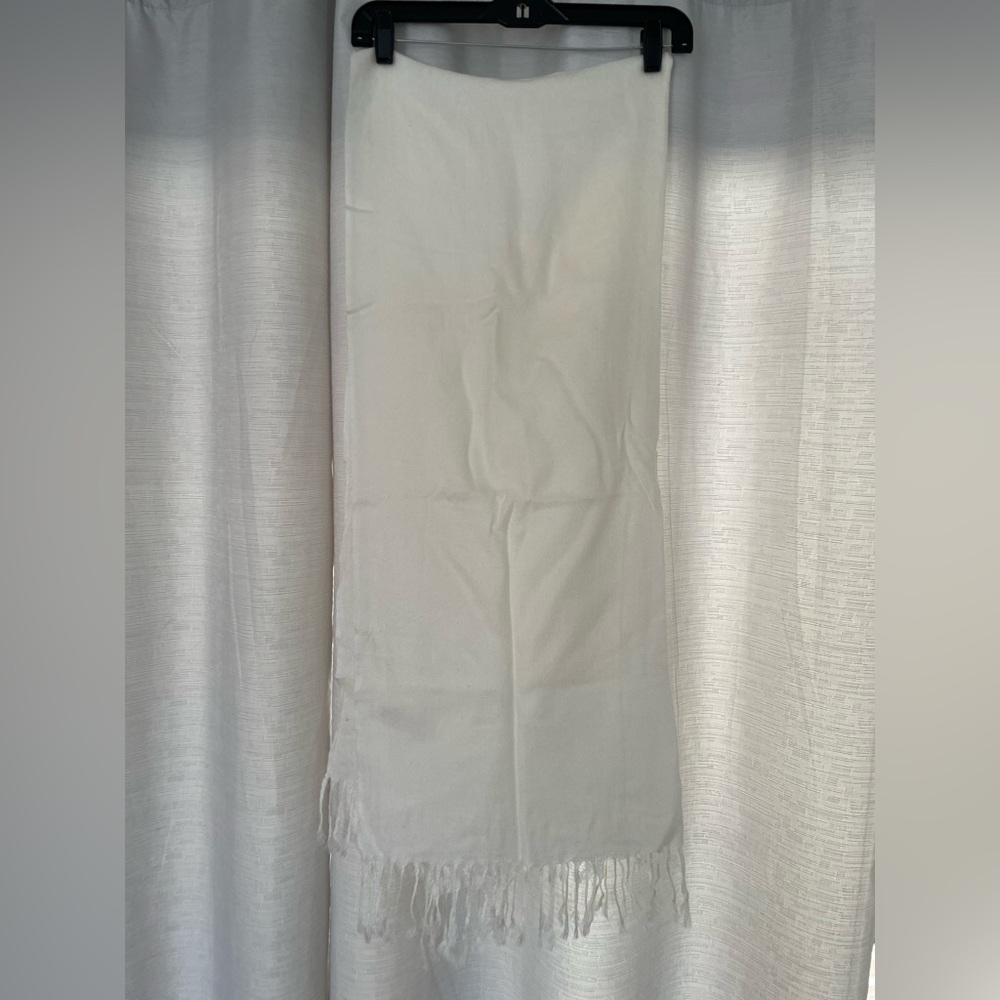 Pashmina Cream Silk Blend Scarf